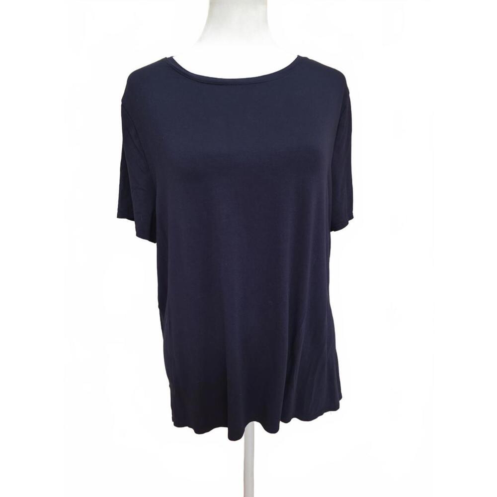 Alfani Short Sleeve  Navy Blue T-Shirt, L